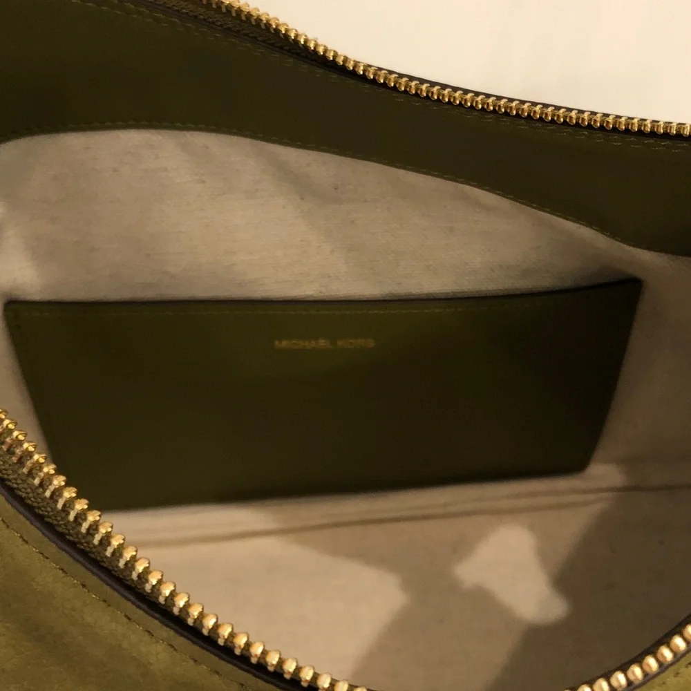 Michael Kors Olive Green Hobo Shoulder Bag